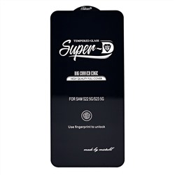 Защитное стекло Full Screen Activ SUPER 3D с отпечатком пальца для "Samsung Galaxy S22" (black)