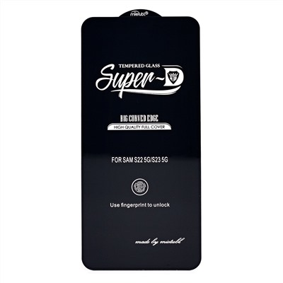 Защитное стекло Full Screen Activ SUPER 3D с отпечатком пальца для "Samsung Galaxy S22" (black)