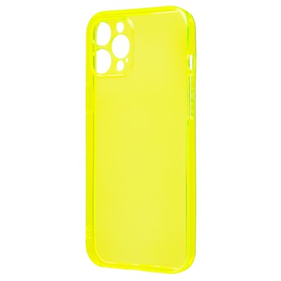 Чехол-накладка - SC344 для "Apple iPhone 12 Pro Max" (transparent/yellow) (232046)