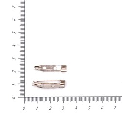 Заготовка для броши 2.5см №4 50шт серебро