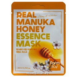 Тканевая маска с экстрактом меда манука Real Manuka Honey Essence Mask FarmStay, Корея, 23 мл Акция