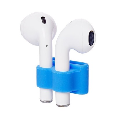 Держатель - силиконовый для наушников "Apple AirPods" (blue)