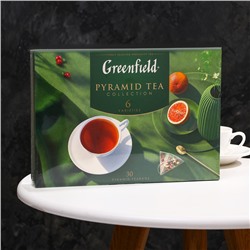 Чай Greenfield Pyramid Tea Collection 6 вкусов, ассорти, 56 г