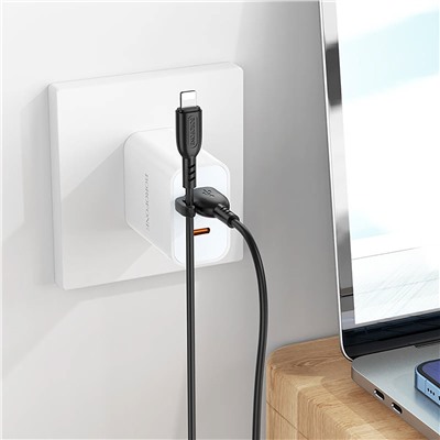 Кабель USB - Apple lightning Borofone BX91  100см 2,4A  (black)