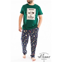 Пижама (футболка+брюки) 12009Пб