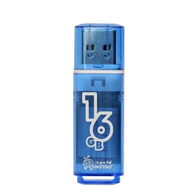 Флэш накопитель USB 16 Гб Smart Buy Glossy (blue)