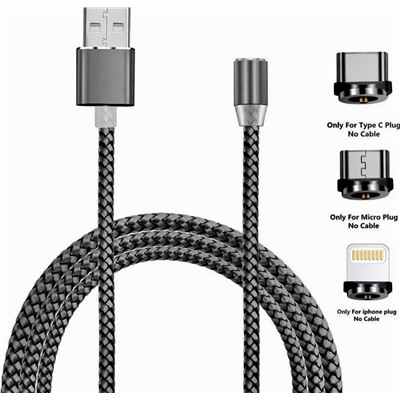 Магнитный кабель универсальный (USB/MicroUSB Type-C Lightning)