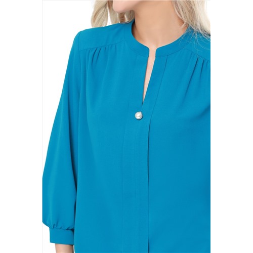 Блузка Шарлиз, супер Размер 54, Цвет Сине-зелёный