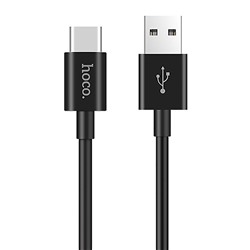 Кабель USB - Type-C Hoco X23 Skilled  100см 2,1A  (black)