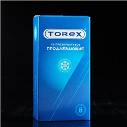 Презервативы Torex, продлевающие, с бензокаином, 12 шт.