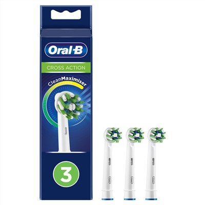 Насадки для электрических зубных щеток ORAL-B Cross Action (3 шт)