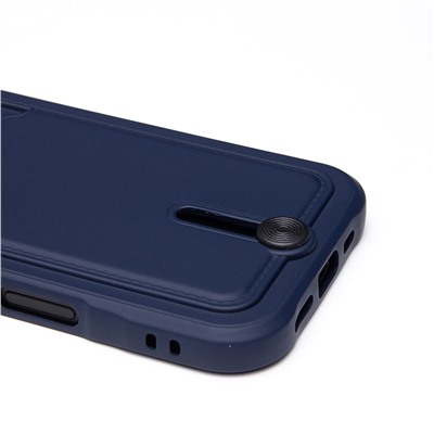 Чехол-накладка - SC304 c картхолдером для "Apple iPhone 16 Pro" (dark blue) (234451)