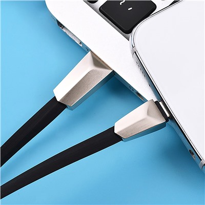 Кабель USB - micro USB Hoco X4 Zinc alloy rhombic (повр. уп.)  120см 2,4A  (black)