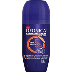 Антиперспирант Deonica For Men Max Protection, 5 в 1, ролик, 50 мл