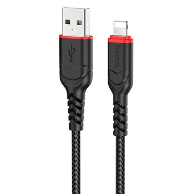 Кабель USB - Apple lightning Hoco X59 Victory PD  100см 2,4A  (black)