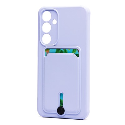 Чехол-накладка - SC304 с картхолдером для "Samsung Galaxy A35" (light violet) (228316)