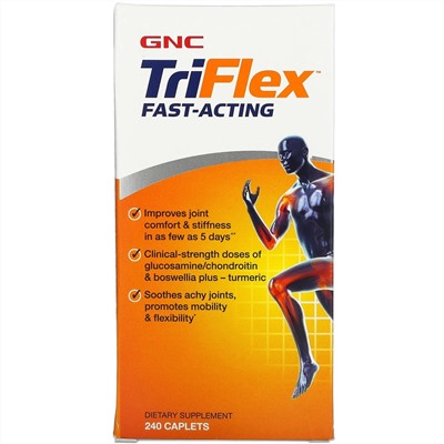 GNC, TriFlex, быстродействующий, 240 капсул