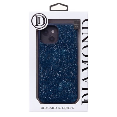 Чехол-накладка - PC071 POSH SHINE для "Apple iPhone 15" россыпь кристаллов (ice blue) (231607)