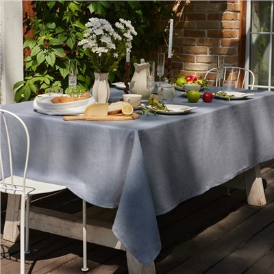 Скатерть Этель Linen collection grey 145х180см, 100%лён 210 г/м2