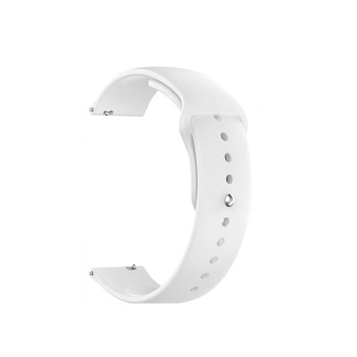 Ремешок - WB34 Sport Band силикон на кнопке Универсальный 22мм (white)