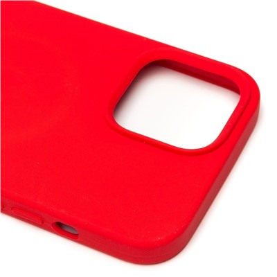 Чехол-накладка - SM003 SafeMag Soft Touch с анимацией для "Apple iPhone 13 Pro Max" (red)