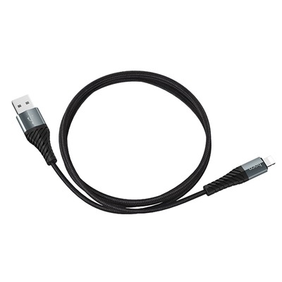 Кабель USB - Apple lightning Hoco X38 Cool Charging  100см 2,4A  (black)