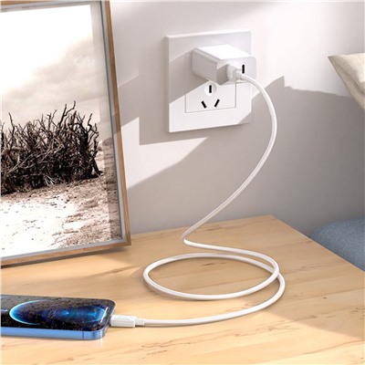 Кабель USB - Apple lightning Hoco X73  100см 2,4A  (white)