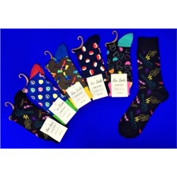 ЦЕНА ЗА 5 ПАР: Nice Socks (AMIGOBS) ЦВЕТНЫЕ НОСКИ женские на вешалке