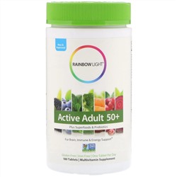 Rainbow Light, Препарат Active Adult 50+, 180 таблеток