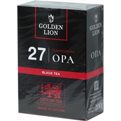 GOLDEN LION. 27 OPA black tea 200 гр. карт.пачка