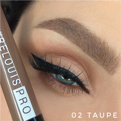 Гель для бровей водостойкий оттеночный PRO Waterproof Color Brow Gel тон 02 Tаupe