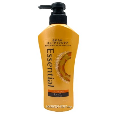 Шампунь восстанавливающий для сухих и повреждённых волос Цветочный аромат Essential Moisturizingt KAO, Япония, 480 мл Акция