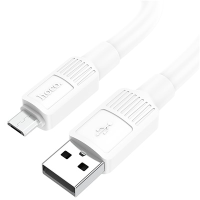 Кабель USB - micro USB Hoco X84  100см 2,4A  (white)