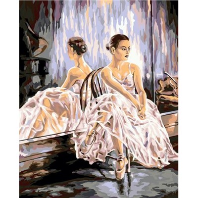 Картина по номерам 40х50 см "Балерина" живопись с красками и кистью PNB/R1 №70 ФРЕЯ