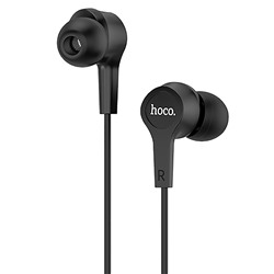 Проводные наушники с микрофоном внутриканальные Hoco M50 Daintiness universal Jack 3,5  (black)