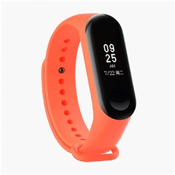 Ремешок - WB13 Xiaomi Mi Band 3/Mi Band 4 силикон на кнопке (регулируемый) (orange)