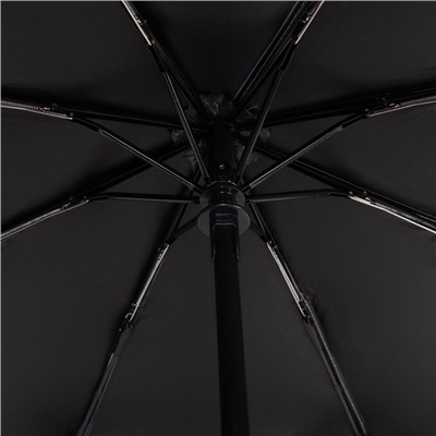 Зонт автоматический «Однотонный», 3 сложения, 8 спиц, R = 48 см, цвет МИКС
