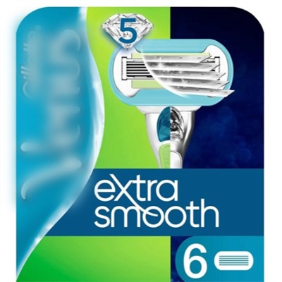 Кассеты для бритвы Dʤɪˈlett ВИНУС Embrace Extra Smooth (6 шт.) (Оригинал)