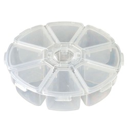 Kristaller Пластиковый органайзер для маникюрных принадлежностей, 8 отделений