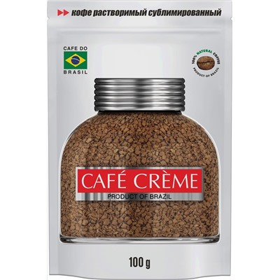 CAFE CREME. Растворимый сублимированный 100 гр. мягкая упаковка