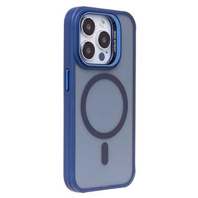 Чехол-накладка - SM026 SafeMag для "Apple iPhone 15 Pro" (dark blue) (232157)