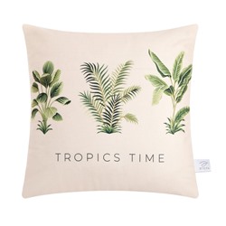 Наволочка декоративная Этель «Tropics time», 40х40 см, 100 п/э, велюр