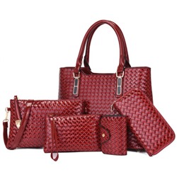 Набор сумок из 4 предметов, арт А89, цвет:красный