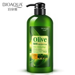 *BIOAQUA Olive Увлажняющий гель для душа с маслом оливы, 750 мл