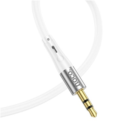 Кабель Lightning - 3.5mm Hoco UPA22 silicone  100см   (white)