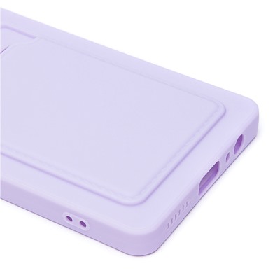 Чехол-накладка - SC337 с картхолдером для "Tecno Camon 30 4G" (light violet) (231079)