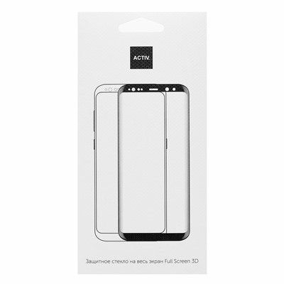 Защитное стекло Full Screen Activ Clean Line 3D для "Samsung SM-G960 Galaxy S9" (black)