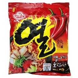 Лапша б\п со вкусом острого перца Ель Рамен Yeul Ramen Оттоги/Ottogi, Корея, 120 г Акция