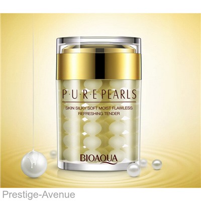 Увлажняющий крем с натуральной жемчужной пудрой Bioaqua Pure Pearls 60 g. Арт:4587