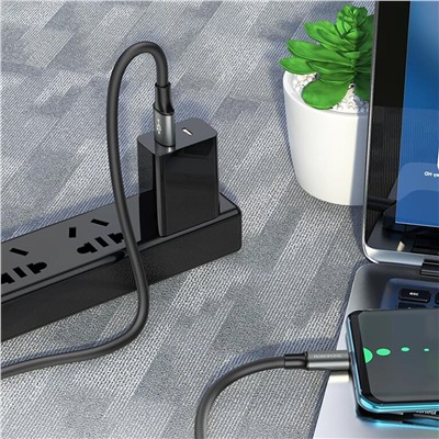 Кабель USB - Type-C Borofone BX82  100см 3A  (black)